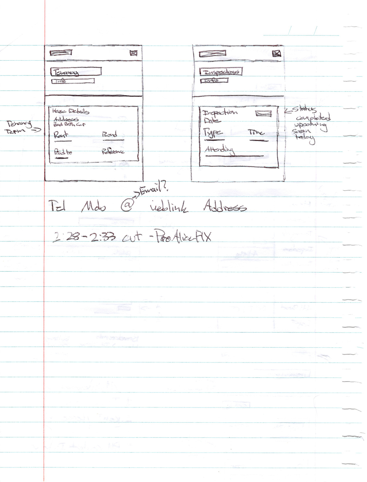 Tenant wireframe 2